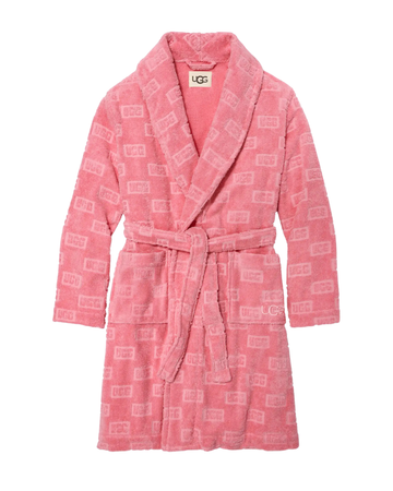 UGG 1152746 Macaron UGGBlock Jacquard Lenore Terry Robe myselflingerie.com